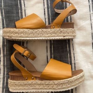 tan platform sandals